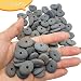 Lifetip 20PCS Center Drilled Pebbles, Tiny Drilled River Stones, Rocks for Crafts,Painting,Pendants,Stone Beads,About 0.8" in Length