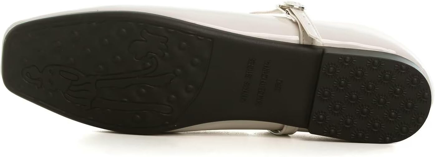 LUXINYU Women's Slip on Flats,Classy Round Toe Solid Classic Mary Jane Ballet Dance Shoes Soft Comfortable PU Flat Shoes - Image 5