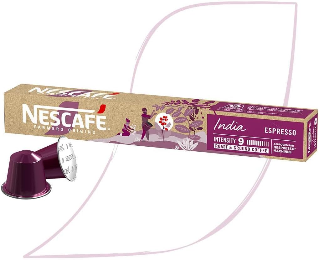 Café em Cápsula Compatível com Nespresso Nescafé Farmers Origins Índia 10 Cápsulas