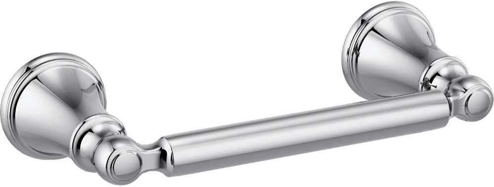 Woodhurst Wall Mount Round Closed Towel Ring & 24 in. Wall Mount Towel Bar & Pivot Arm Toilet Paper Holder, Chrome