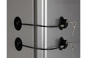 REZIPO Child Safety Display Cabinet Lock (2 Pack) with 4 Keys