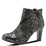 Spring Step L'Artiste Women's Smokinhot Black Multi Booties EU 38 / US 7.5-8