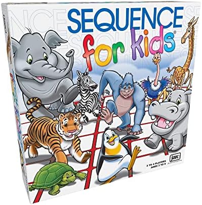 Pressman Sequence for Kids - The 'No Reading Required' Strategy Game by Jax, Multi Color, 11 inches (2-4 Players) 5 51kSWa6y1QL. AC
