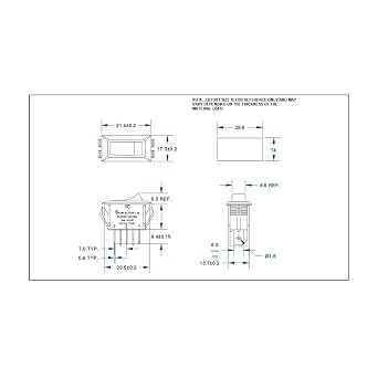 Sigma Switches RV ON/ON Switch Single Pole Double Throw, White