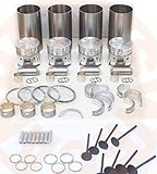 Teile dieses Artikels: 1 komplettes Motor-Umbau-Set; 4 x Motor-Hülsen; 4 x Kolben mit Stift und Sprengring; 4 x Kolbenring-Set; 4 x Verbindungsstange, Buchse