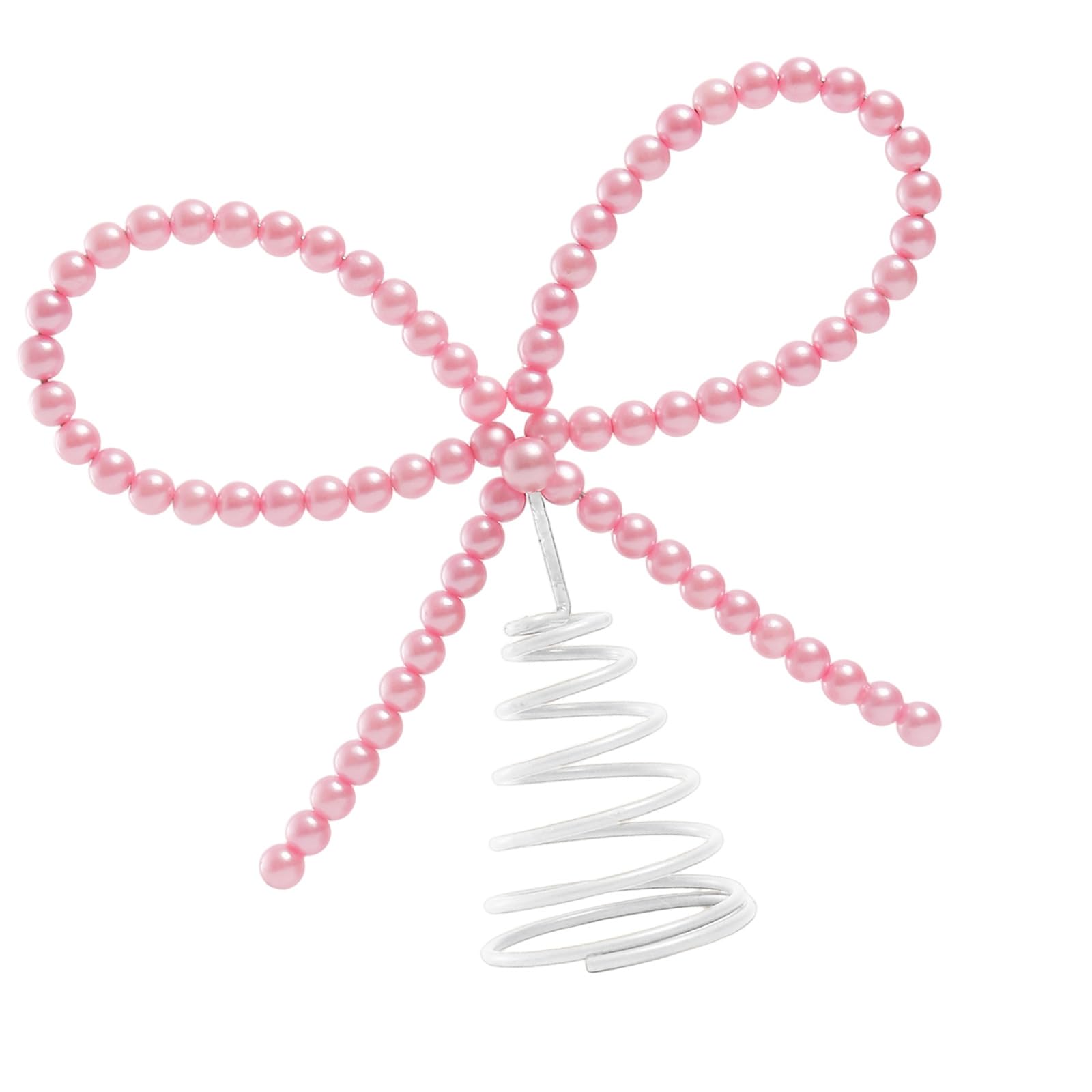 Kalttoy Multicolor Easy Install Metal Pearls Bowknot Tree Toppers For Occasions Valentines Safe Family Use Toppers