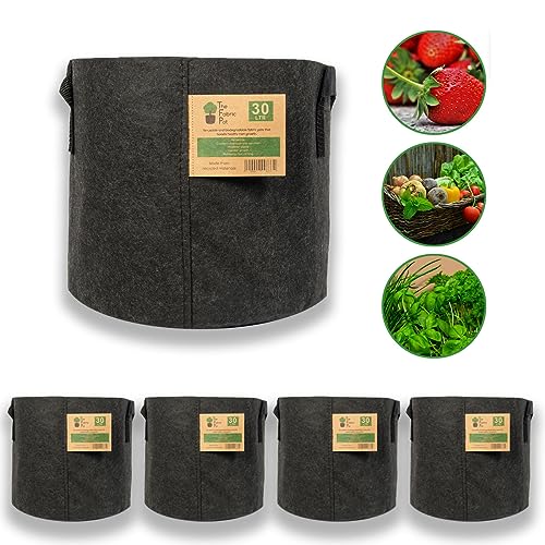 Gardeners Corner Fabric Plant Pot 30L Litre x5