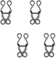 Vista 1 de Lakesstory Gancho y ojos para sujetador, ropa, pantalones, falda, 4 juegos en un paquete, cierres de costura, unisex, adulto, 4