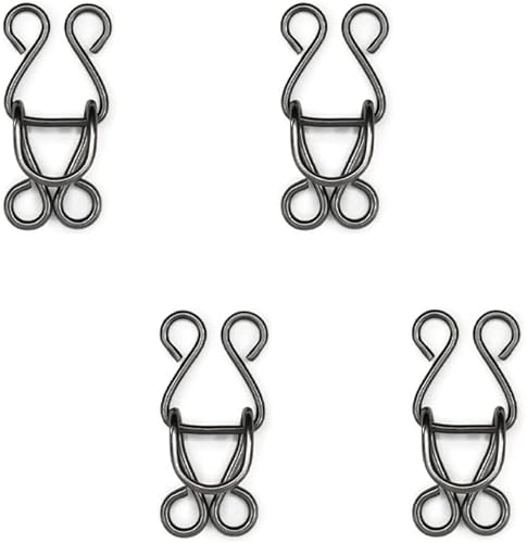 Miniatura 3 de Lakesstory Gancho y ojos para sujetador, ropa, pantalones, falda, 4 juegos en un paquete, cierres de costura, unisex, adulto, 4 unidades