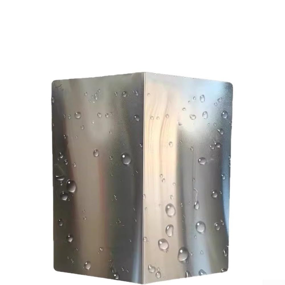 Cubierta de acero inoxidable para cámara de lluvia, a prueba de óxido, para equipos de vigilancia, soporte de montaje al aire libre, 30 x 28 cm (L)