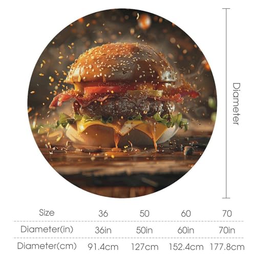 Nappe ronde imperméable et lavable pour protéger la table de cuisine - 3