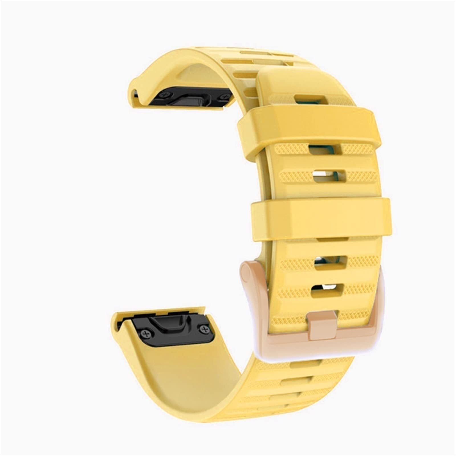 CZKE For Garmin Fenix 6S 5S Watchband 20mm Bracelet For Fenix 6s Pro 5s Plus Rose gold buckle Silicone Quick Replacement Wrist Straps (Color : M, Size : 20mm)