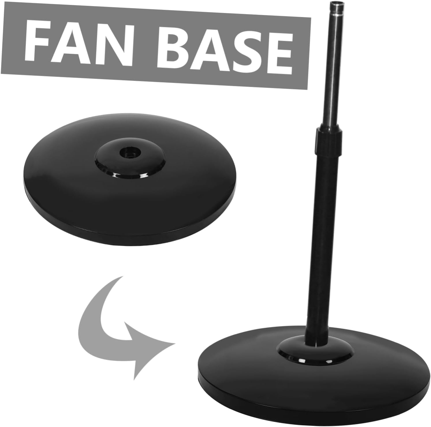 MAGICLULU Pedestal Fan Base Round Chassis for Standing Fans Heavy Duty Design for Various Floor Fans Easy Installation Reliable Accessory for Daily