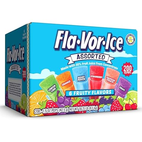 Flavor Ice Assorted Freezer Pops , 200 CT Cover