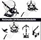 MFMYEE Bondage maske BDSM Gürtel Schleppkette, abnehmbarer Penisplug schwarz, Fetisch Penis knebel Stirnband Silikon Dildo Kragen Cosplay Bondage sextoys