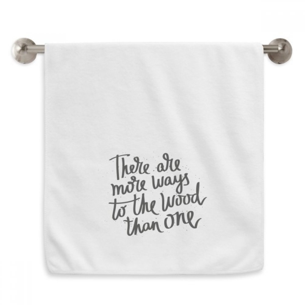 Serviette moelleuse blanche 13x29 pouces avec motif de bois