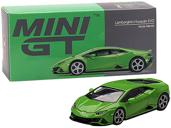ミニＧＴ LB LAMBORGHINI HURACÁN GREEN MINI GT x TARMAC WORKS 1/64 Diecast - LB Works Lamborghini Huracan