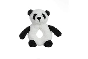 Apricot Lamb Baby Lovey Panda Soft Rattle Toy