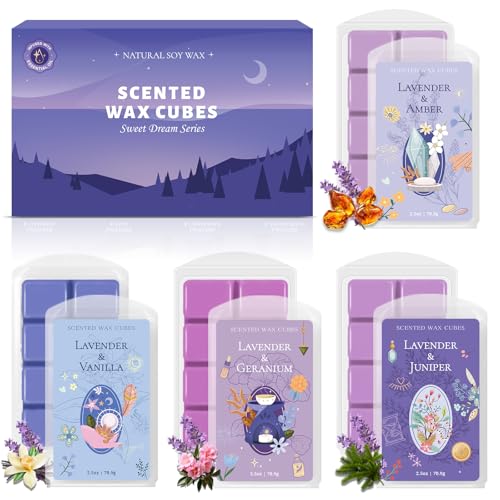 STRN Wax Melts Lavender Scent for Wax Warmers 4 Summer Scents 4 Packs