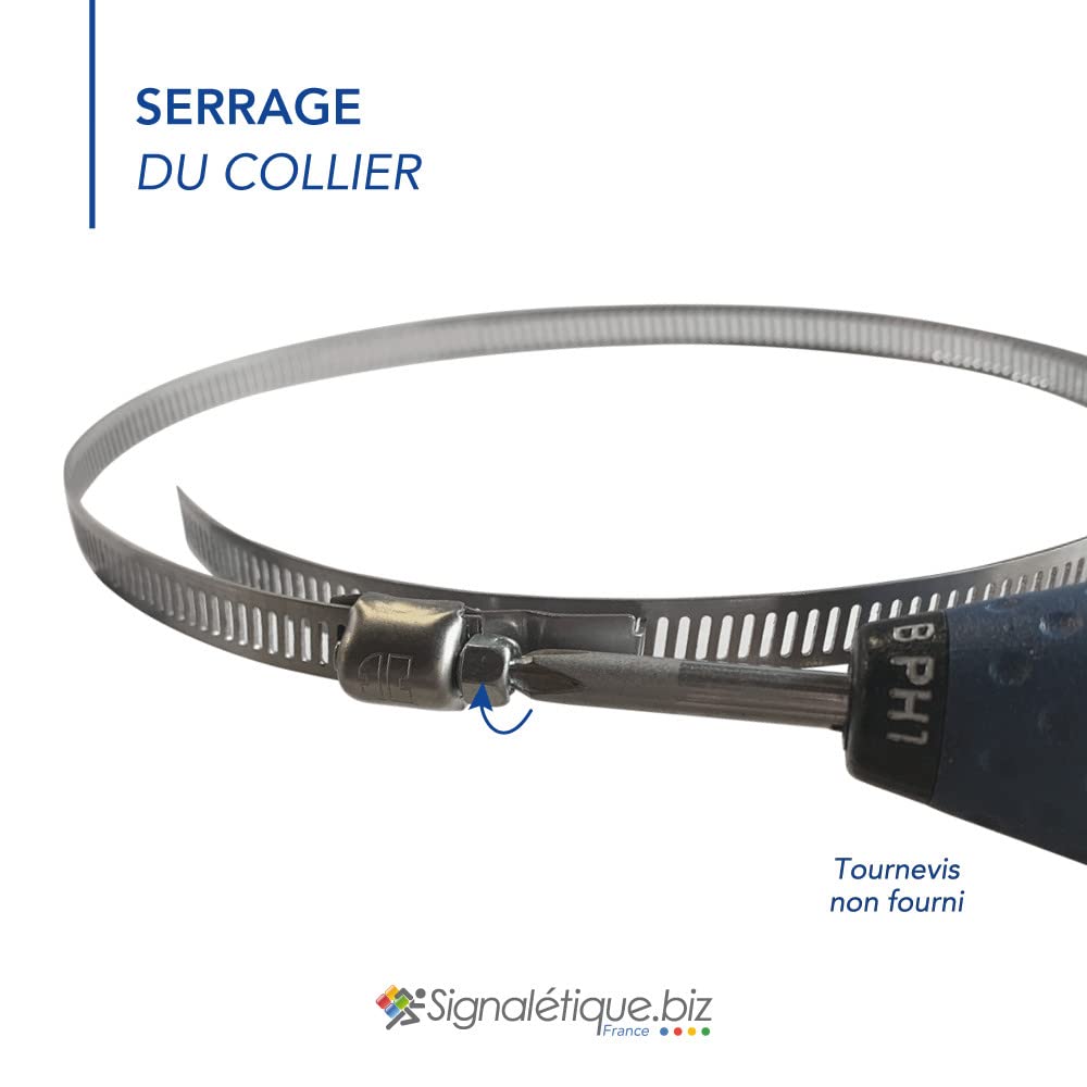 Signalétique.biz France - Poteau acier galvanisé
