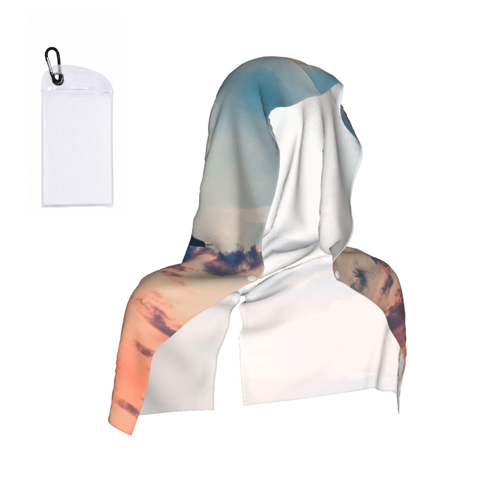 ZYJHYY Airplane Sunset Sky Print Unisex Swimming Towel Practical Camping Towel Skin-Friendly Cooling Towel For Workout Training