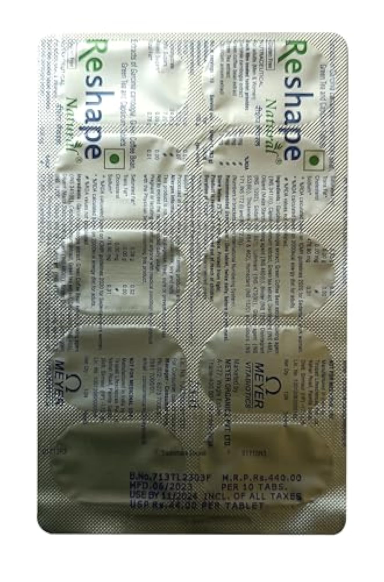 Reshape Natural Weight Loss Supplement with Garcinia