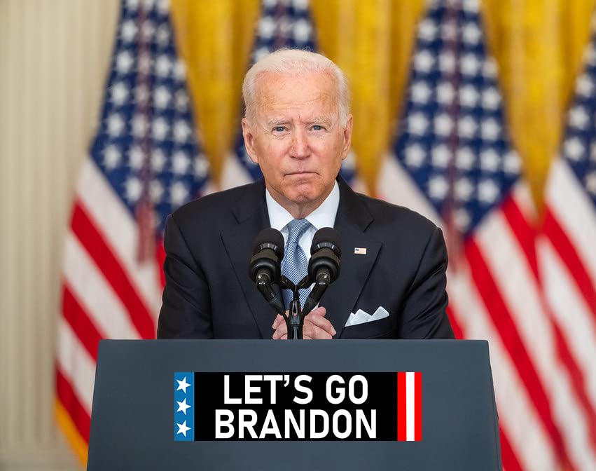 Lets Go Brandon Bumper Sticker with special Biden Bonus - Join in What Everyone is Saying About Joe Biden - 5300+ Sold - Made in USA by an American Patriot