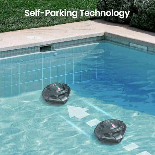 Image of AIPER Seagull SE 2025 Cordless Robotic Pool Vacuum with 1200GPH Strong Suction, Lasts 90 Mins Runtime, LED Indicator,Pool Vacuum for Above-Ground Pool up to 40 Feet, Grey & Teal
