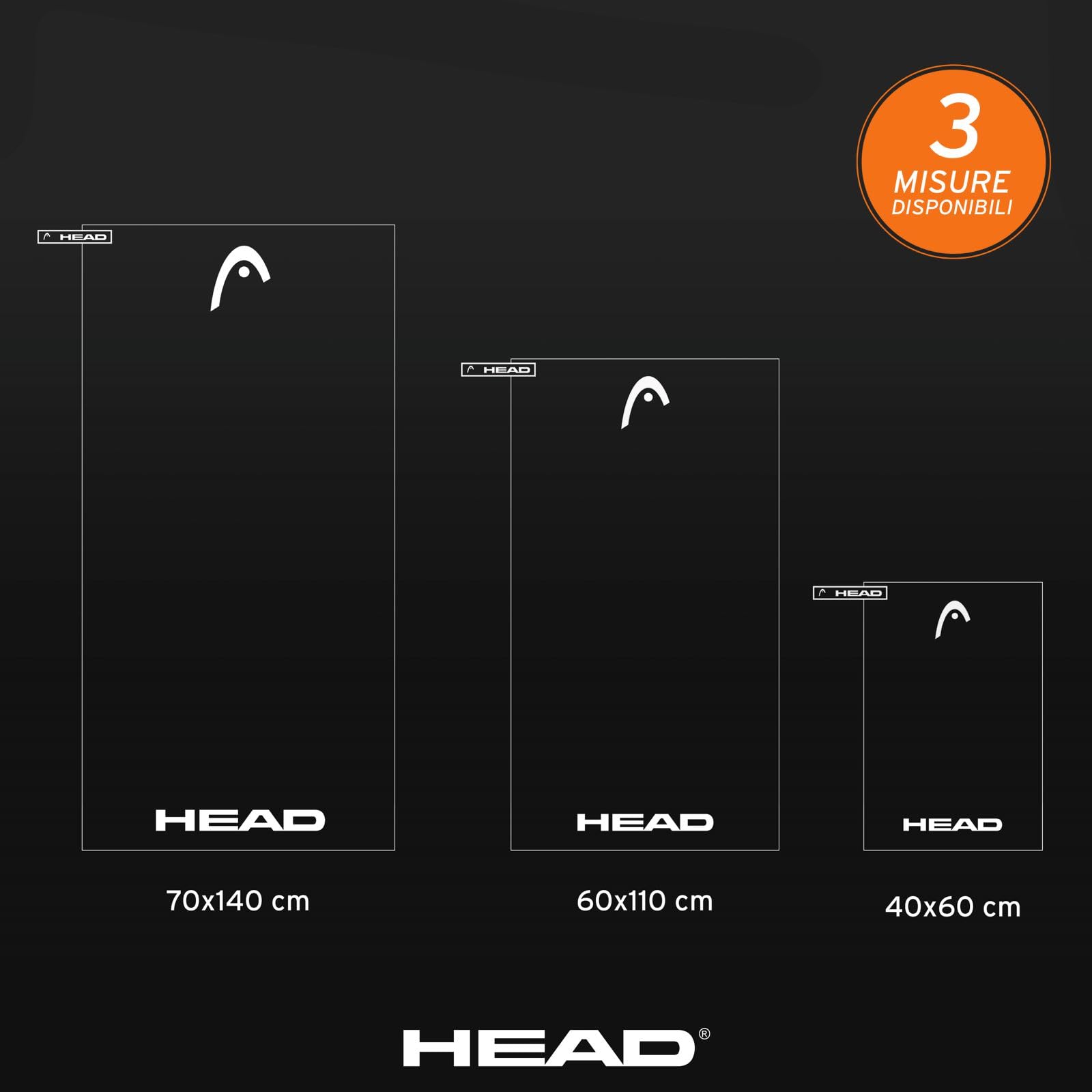 Asciugamano Microfibra HEAD Active Fluo 60x110cm - Leggero, Rapida Asciugatura, Con Elastico Per Viaggi E Palestra - Foto 7