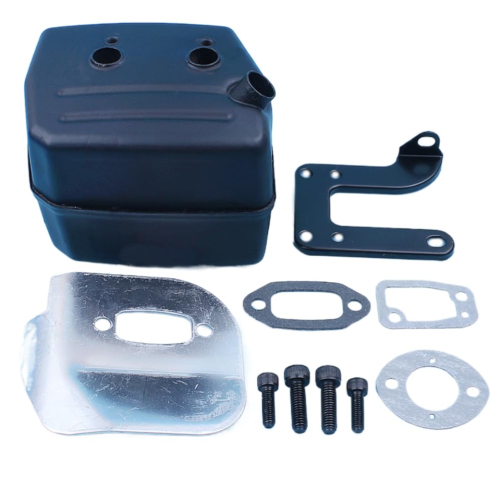 Kit de pernos de junta de soporte deflector de escape compatible con motosierra 625 II 630 Super 670 Champ