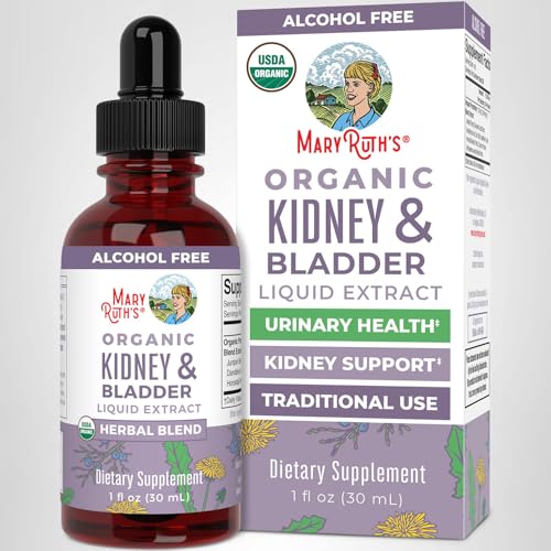 MARYRUTH'S Organics Herbal Supplement Drops | Support Renal & Urinary Systems | Juniper Berry | Cleavers | Dandelion | Hawthorn | Horsetail & Chanca Piedra | Vegan | Non-GMO | 1 Fl Oz