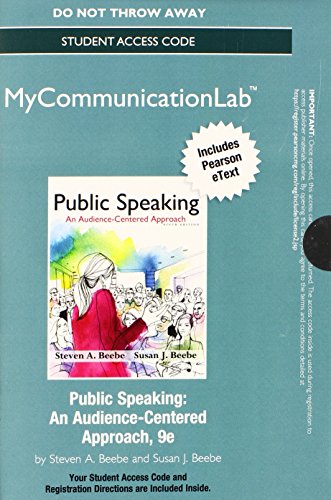 NEW MyCommunicationLab- Pearson eText -- Standalone Access Card -- for Public Speaking: An Audience-Centered Approach (9th Edition)