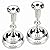 Majestic Giftware CS2342B Candle Sticks, 3-Inch, Silver Plated