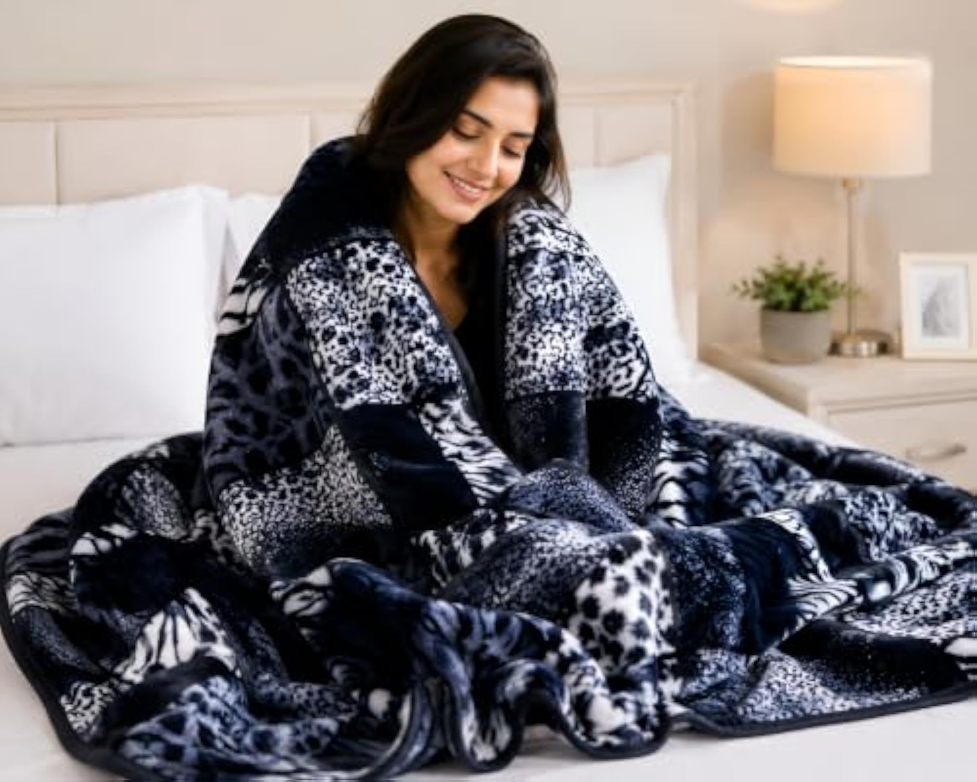 Super Soft Printed Double Bed Blanket for Heavy Winter
