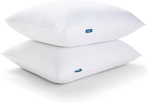 Bedsure Juego de 2 almohadas firmes de tamaño estándar, almohadas de cama para dormir, calidad de hotel, almohadas estándar firmes, paquete de 2,