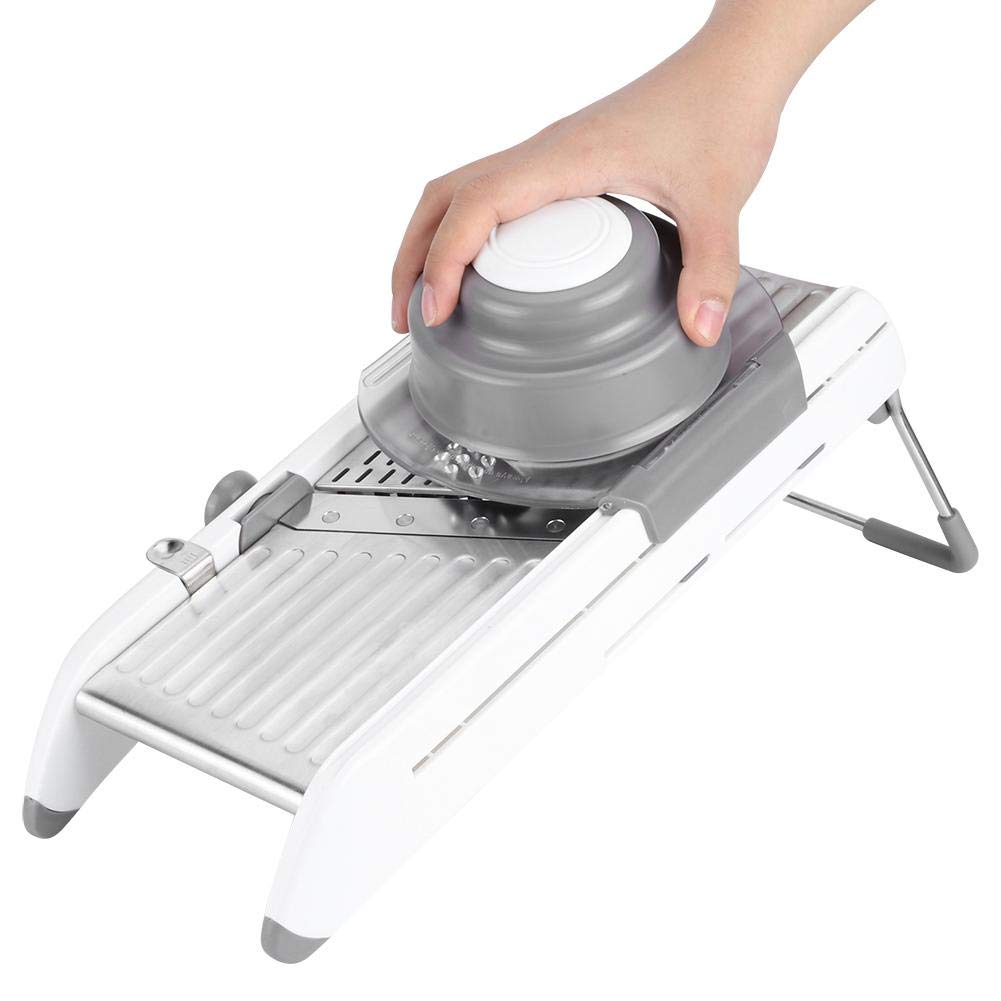 Fdit Cortador Manual de Verduras Rallador de Alimentos de Acero Inoxidable Rebanado Multifuncional Patata Cebolla Chopper Accesorios de Herramientas de Cocina