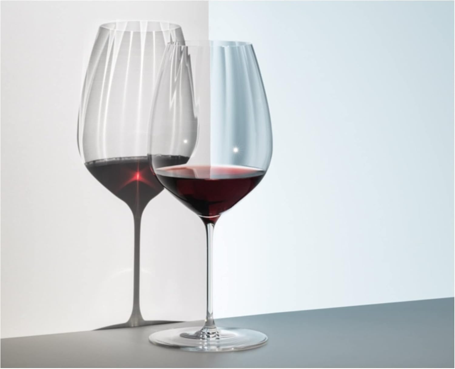 RIEDEL Performance Cabernet/Merlot Gläser 4er Set, 834 ml, Rotweingläser mit optischem Effekt, Kristallglas