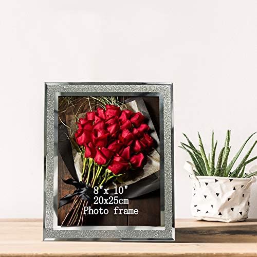 Amazon Brand - Umi 10x8 Photo Frame Sparkle Glass Picture Frames, 8x10 inch, 2 Pack
