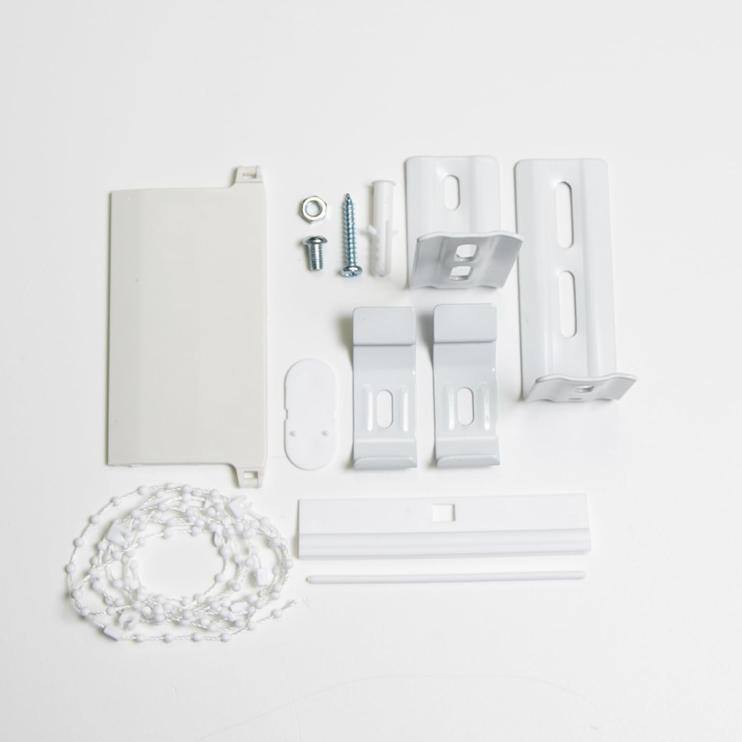 MADECOSTORE Rail pour lamelles Verticales 89mm Ouverture latérale - Blanc - L320cm