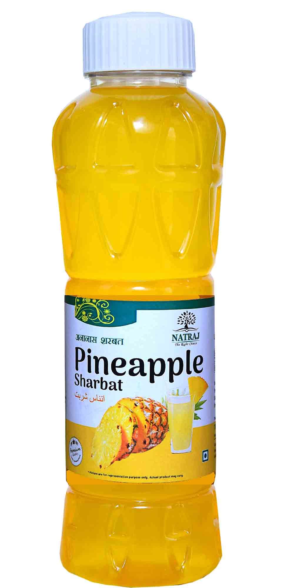 Natraj The Right Choice Pineapple Sharbat Syrup, 750 ml