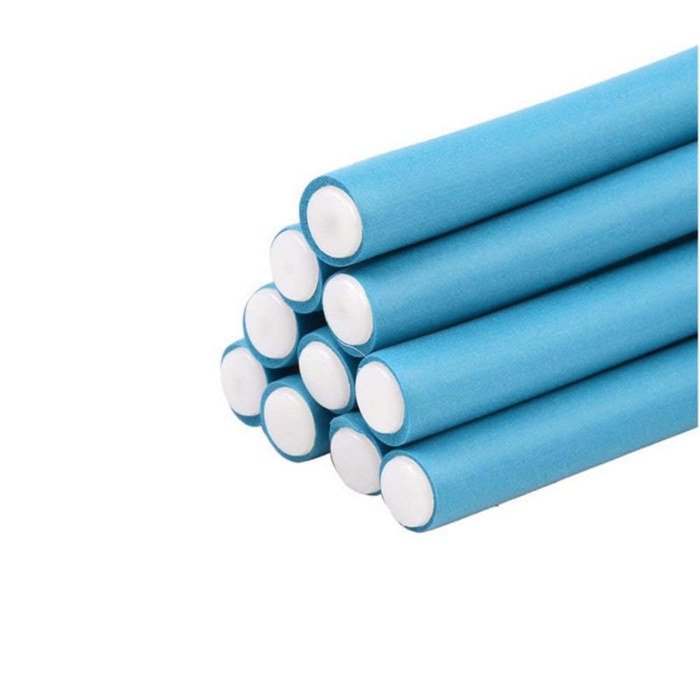 BOLDNYOUNG Hair Flexi Rods | PACK OF 10 | Curlers | Flexible Rods Set | Bendy rollers | For Girls Women Ladies Kids | Soft Foam Twist-Flex rods | For Short, Medium, Long hair Curls | PACK OF 10 | 4