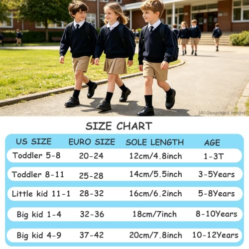 Image of EPEIUS Kids Crew Socks Seamless Cotton Dress Socks for Boys Girls 1-15Y