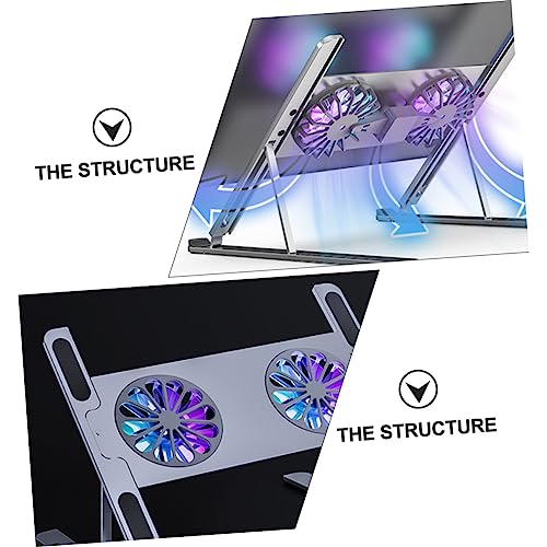 Base ventilada para portátiles con iluminación LED y aluminio miniatura 7