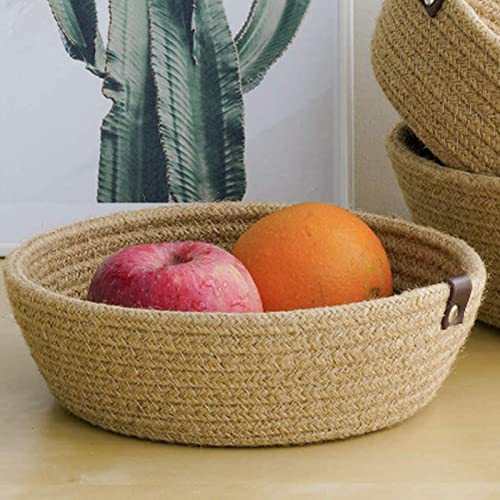 Panier de rangement en corde de coton pour stopper le désordre des clés et jouets - 5