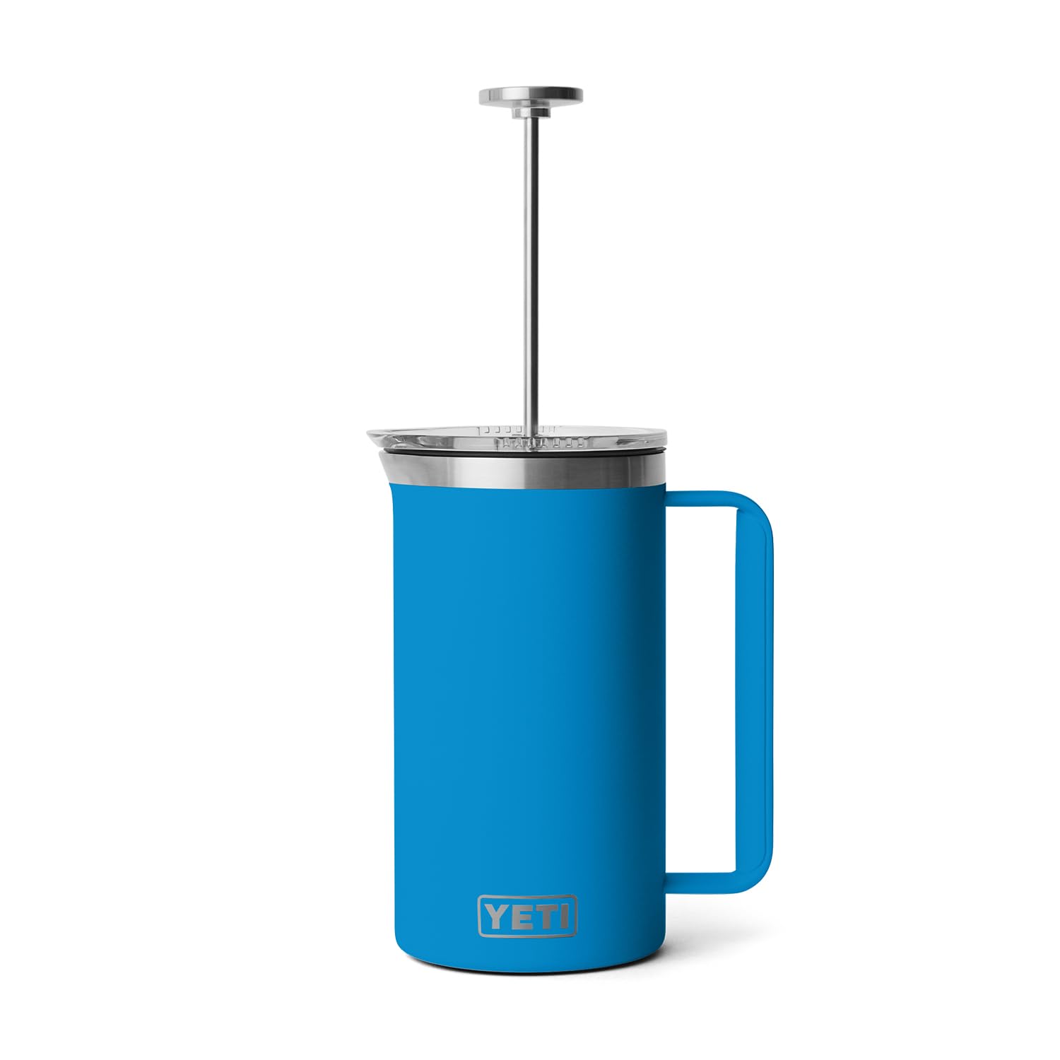 YETI Rambler - Cafetera de prensa francesa de 34 onzas, color azul | con filtro GroundsControl