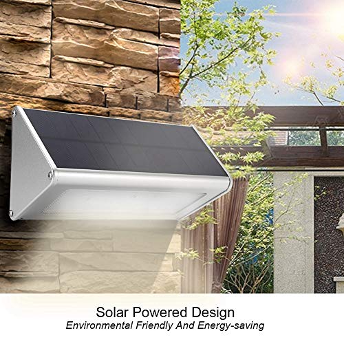 Lâmpada solar de parede, luz noturna LED, estacionamento à prova d'água com suporte de parede para