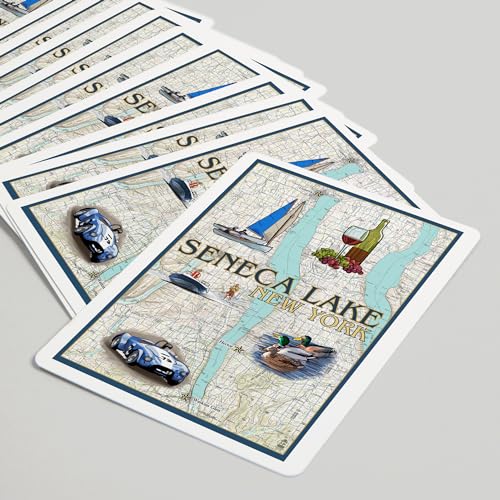Baraja de 52 cartas tamaño póker Seneca Lake miniatura 5
