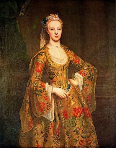 Affiches et gravures Lady Ponson Liotard peinture pour décoration salon élégante