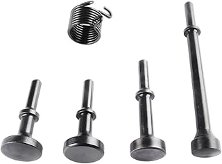 5 Pcs Air Hammer Bits Set, 0.401 Shank Smoothing Pneumatic Air Hammer Pneumatic Chisel Bits Tools Kit, Extended Length Hammer Tool With Spring.