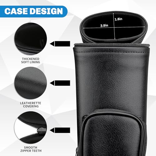 AKLOT Pool Cue Cases, 2x2 Hard Pool Billiard Cue Stick Carrying Case, Pool Billiards Accessories (Black Color)